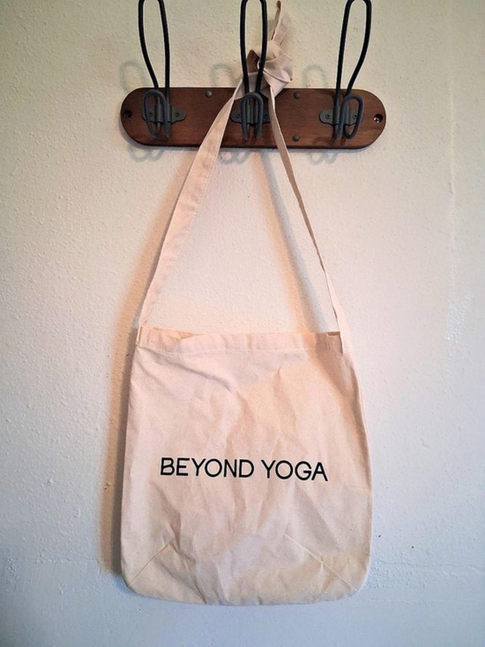 Beyond Yoga Logo Canvas Tote